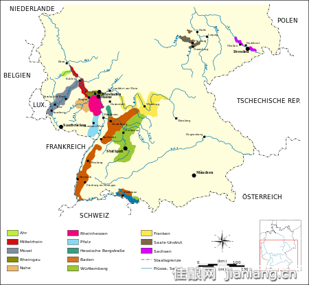 峄峰: 德国葡萄酒产区地图 http://139url.cn/vsfx9bhttp://139url.